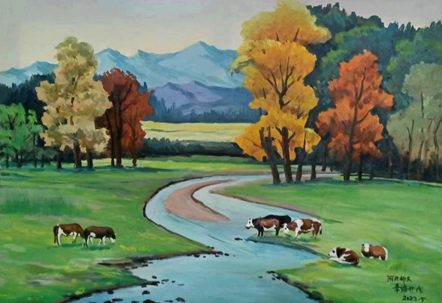 李维世作品《金色秋天》90cmx60cm.jpg