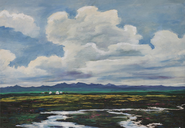 李维世作品《红军走过的草地》90cmx60cm.jpg