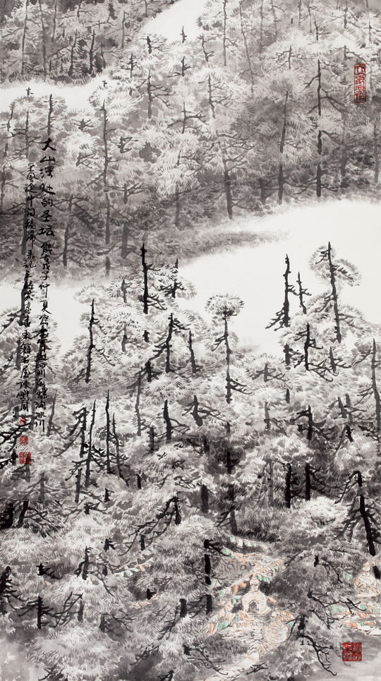 《大山深处的圣坛》176x97cm-2008年.jpg