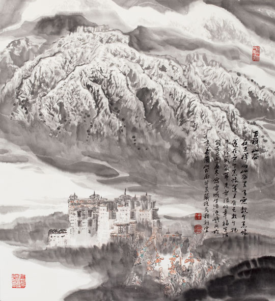 《欢乐的节日》98x90cm--2009年.jpg