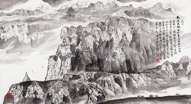 《札达土林》98x180cm-2012年.jpg