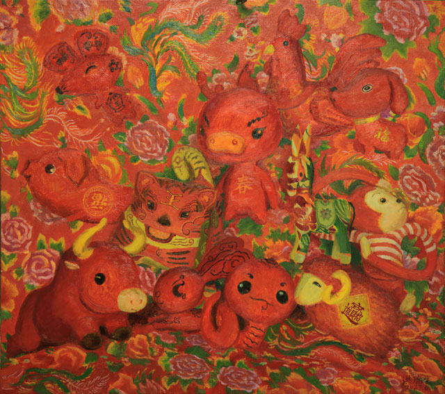 《年年吉祥》80cmX100cm-布面油画-2023年-洪瑞生.jpg
