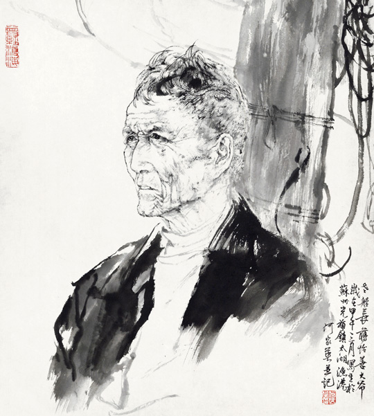 太湖渔港船长蒋怡善--45×40cm.jpg