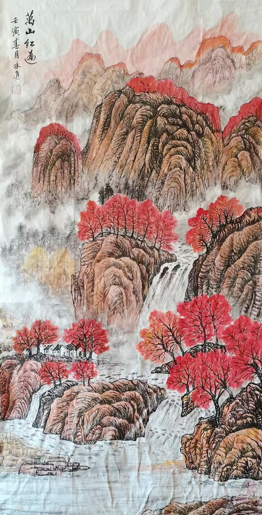 《万山红遍》规格138cm×70cm.jpg