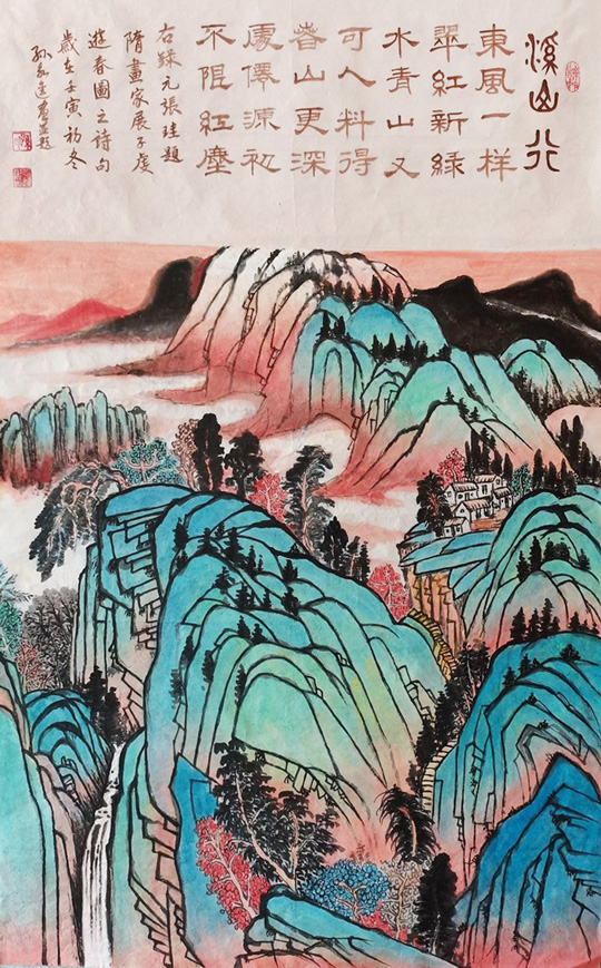 《溪山行》规格：138cmx70cm.jpg