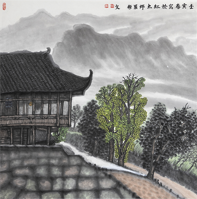 《春韵》尺寸：68x68厘米， 年代2022年.jpg