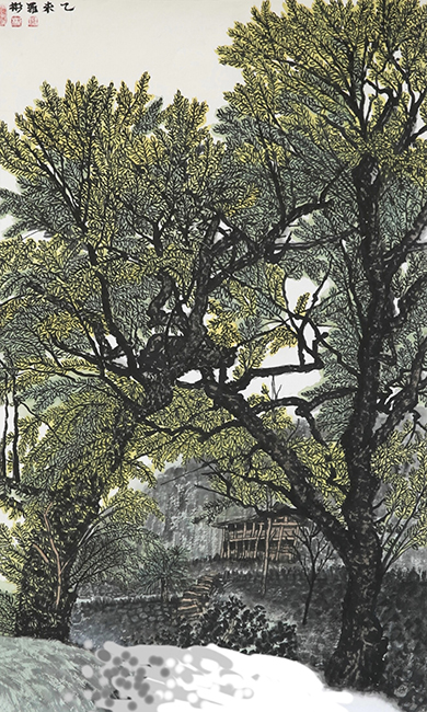 《相伴》，尺寸68x45厘米，年代2015年.jpg